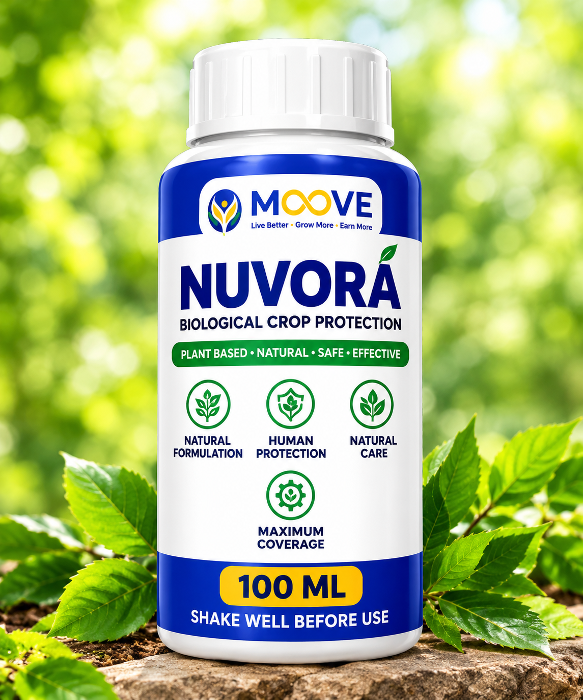 Nuvora biological crop protection bottle